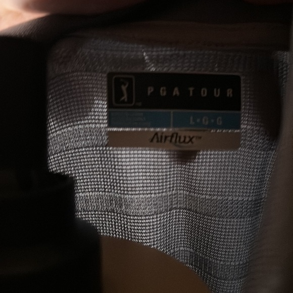 Men’s PGA Tour AirFlux Polo. Gray/Silver. Size Large.‎ - Picture 5 of 5